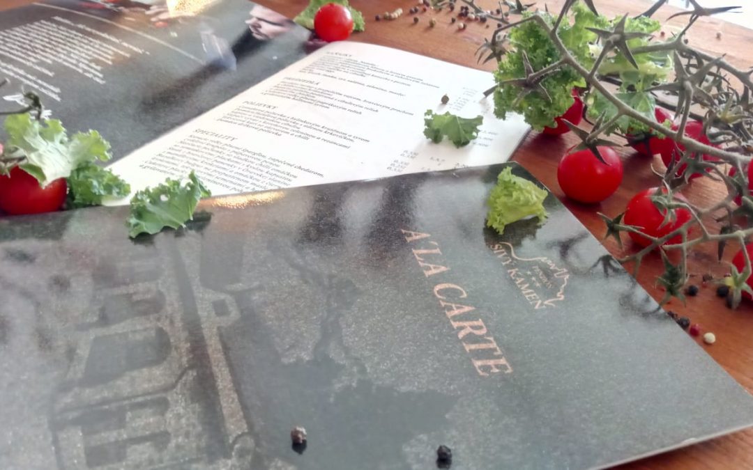 Nové A la carte menu